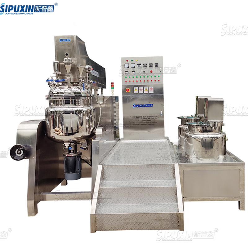 Sipuxin Commercial Chemical Homogenizer Vacuum Homogenisasi Pengemulsi Mixer Machine Tangki