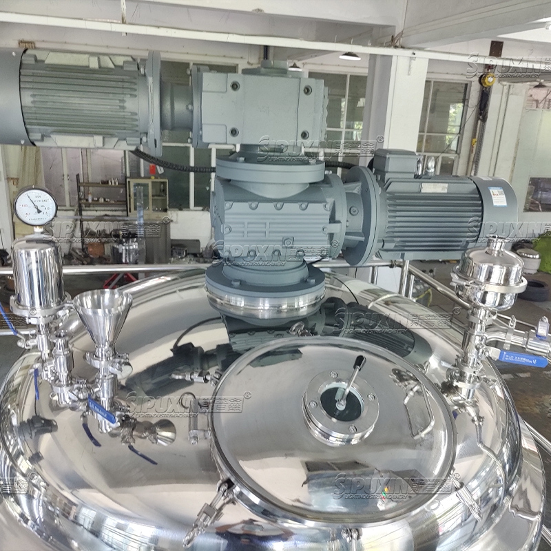 2000L Fixed Homogenizer Mesin Pencampur Kosmetik Mesin Pengemulsi Lotion Emulsi Homogenisasi Mesin