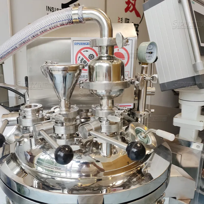 SPX Double Jacket Mixing Agitator Mixer Homogenizer Vakum Pemanasan Untuk Laboratorium