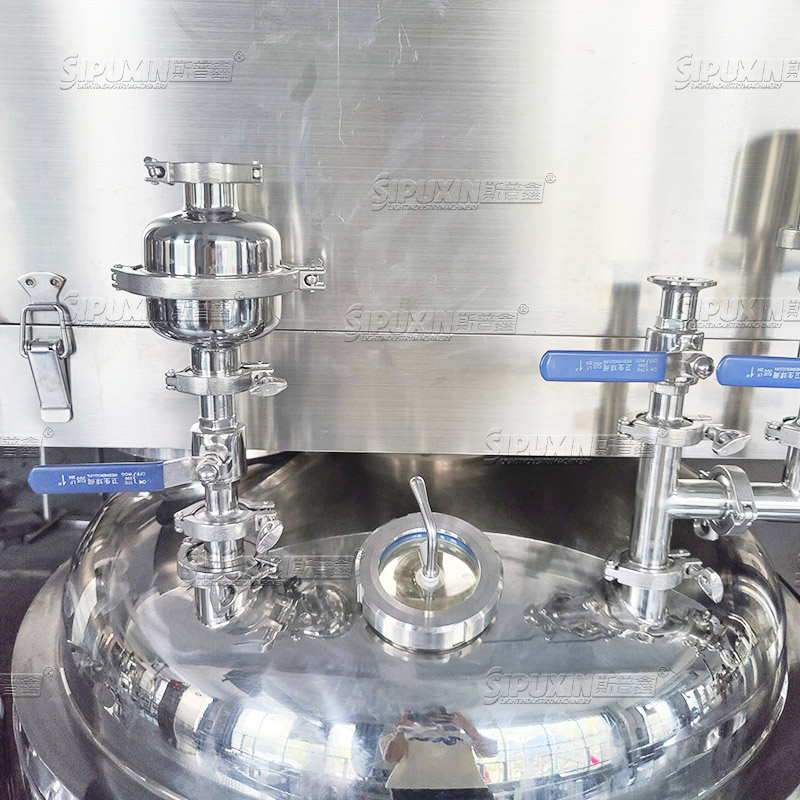 250L Hidraulik Pengangkatan Homogenizer Bawah Kosmetik Mesin Pemanasan Listrik Pengemulsi Pengemulsi Mixer Vakum Homogenisasi Pengemulsi