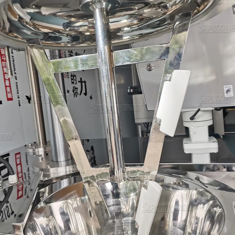 SPX Double Jacket Mixing Agitator Mixer Homogenizer Vakum Pemanasan Untuk Laboratorium