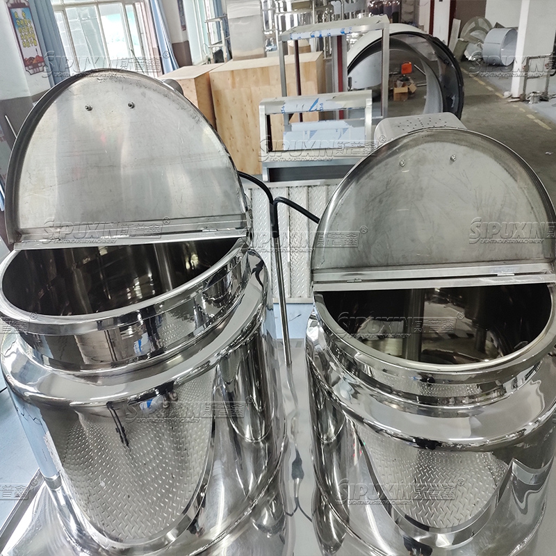 Pengemulsi Homogenisasi Pemanasan Listrik untuk Mixer Lotion Pengangkatan Hidrolik Kosmetik 500L 