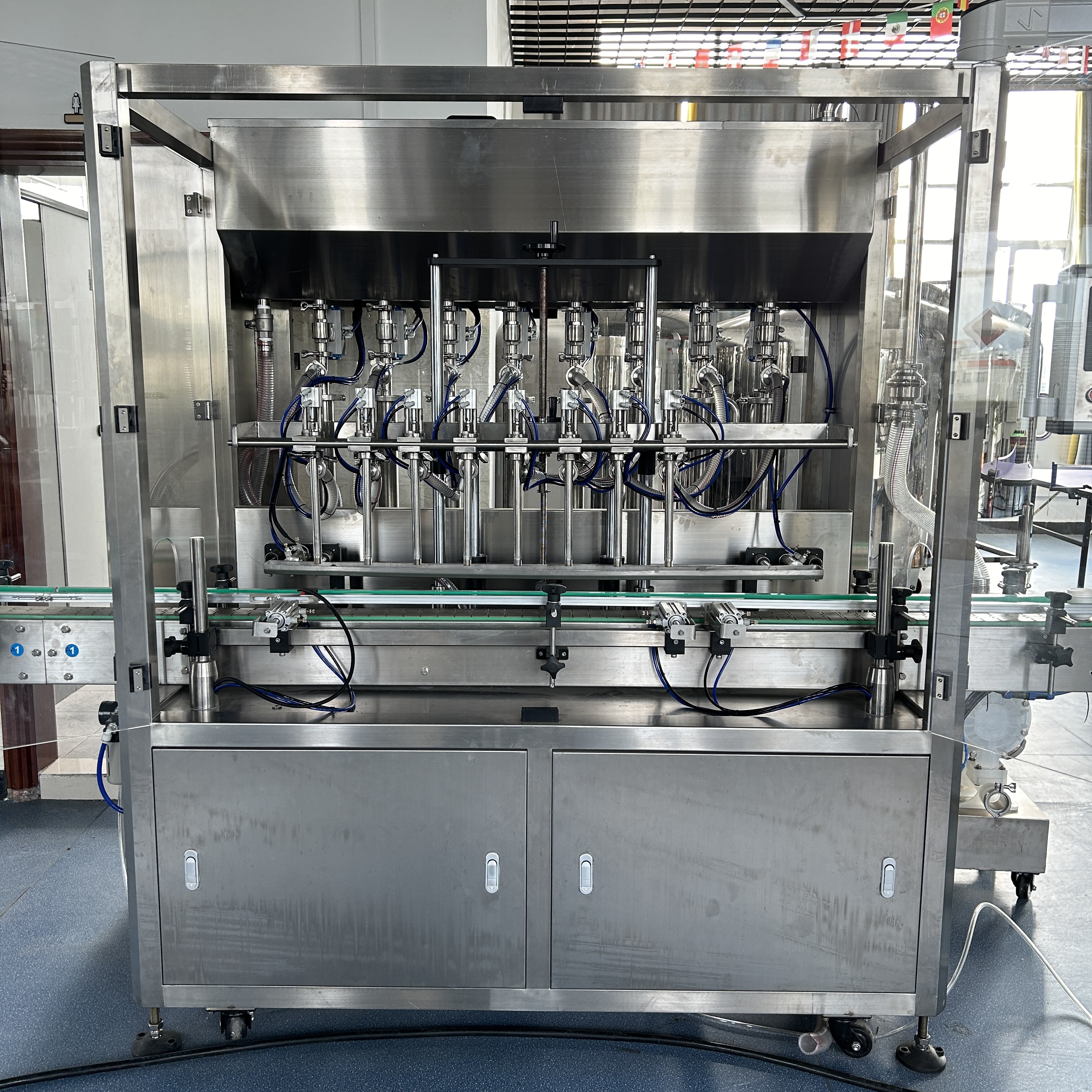 SPX 8-Head Servo Piston Filling Machine 