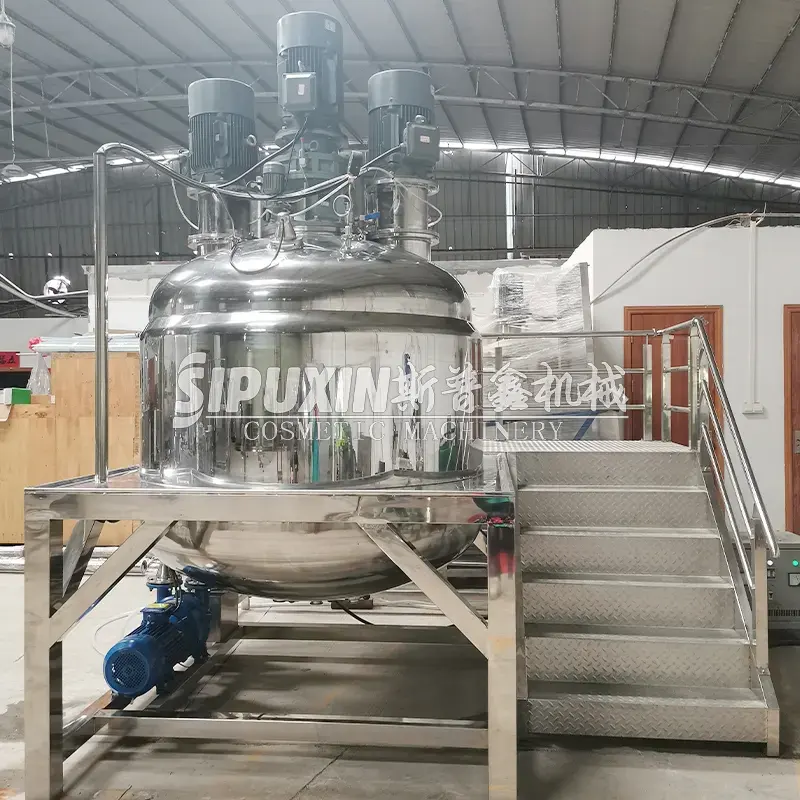 Mesin pembuatan gigi jenis tetap vakum mesin mixer geser tinggi untuk kosmetik