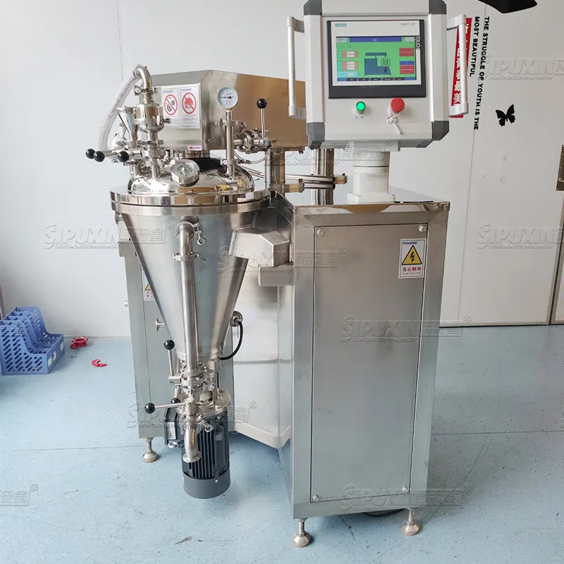 SPX Double Jacket Mixing Agitator Mixer Homogenizer Vakum Pemanasan Untuk Laboratorium