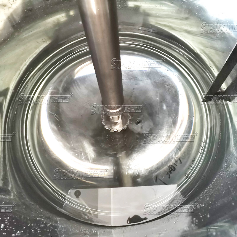 2T Peralatan Homogenizer Vakum Tetap 2T Untuk Krim Wajah Kapasitas Tinggi Mixer Mixer Stainless Steel Steel Cream Machine