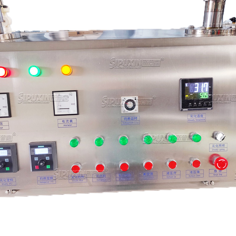 Kapasitas Kecil Pengemulsi Pengemulsi Mixer Stainless Steel Homogenizer Mixing Machine untuk Kosmetik