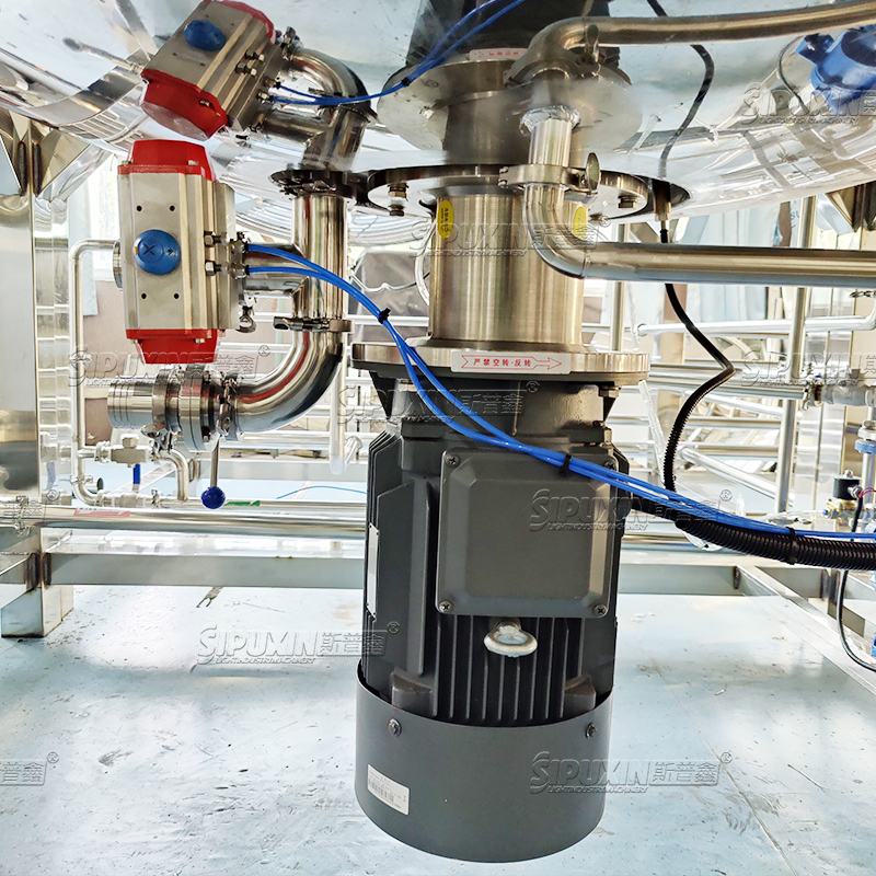2T Peralatan Homogenizer Vakum Tetap 2T Untuk Krim Wajah Kapasitas Tinggi Mixer Mixer Stainless Steel Steel Cream Machine