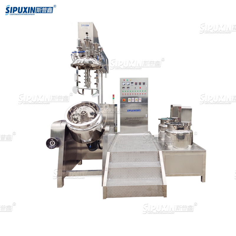 Sipuxin Commercial Chemical Homogenizer Vacuum Homogenisasi Pengemulsi Mixer Machine Tangki