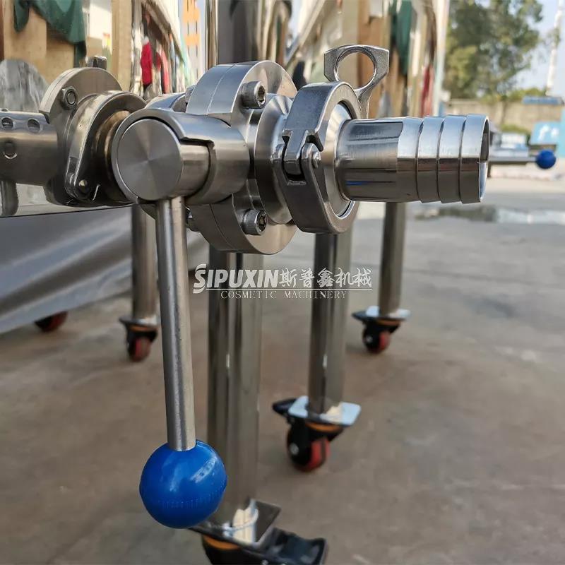 SPX Berkualitas Tinggi Stainless Steel Flip Open LID Air Tangki Penyimpanan Cairan Jus Tangki Penyimpanan Besar Tangki Penyimpanan yang Digunakan