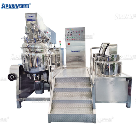 Sipuxin 200L Vakum Homogenizer Pengemulsi Pengemulsi Lotion Body Lotion Facial Cream Making Machine Dukungan Kustomisasi logo Anda