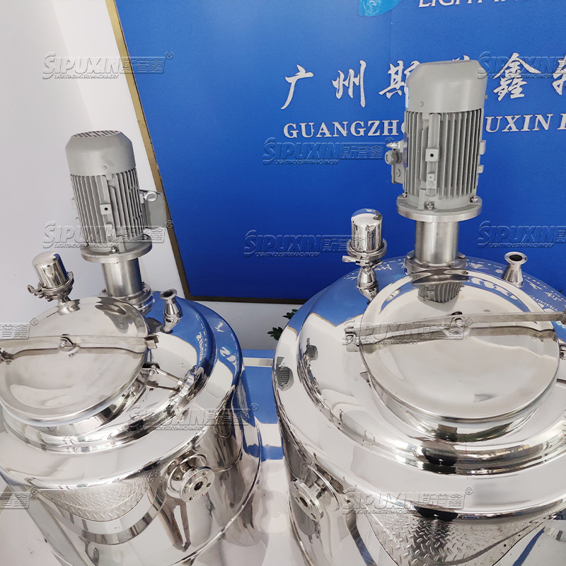 300L pemanas listrik vakum emulsifikasi mixer untuk krim homogenizer lotion ming tangki