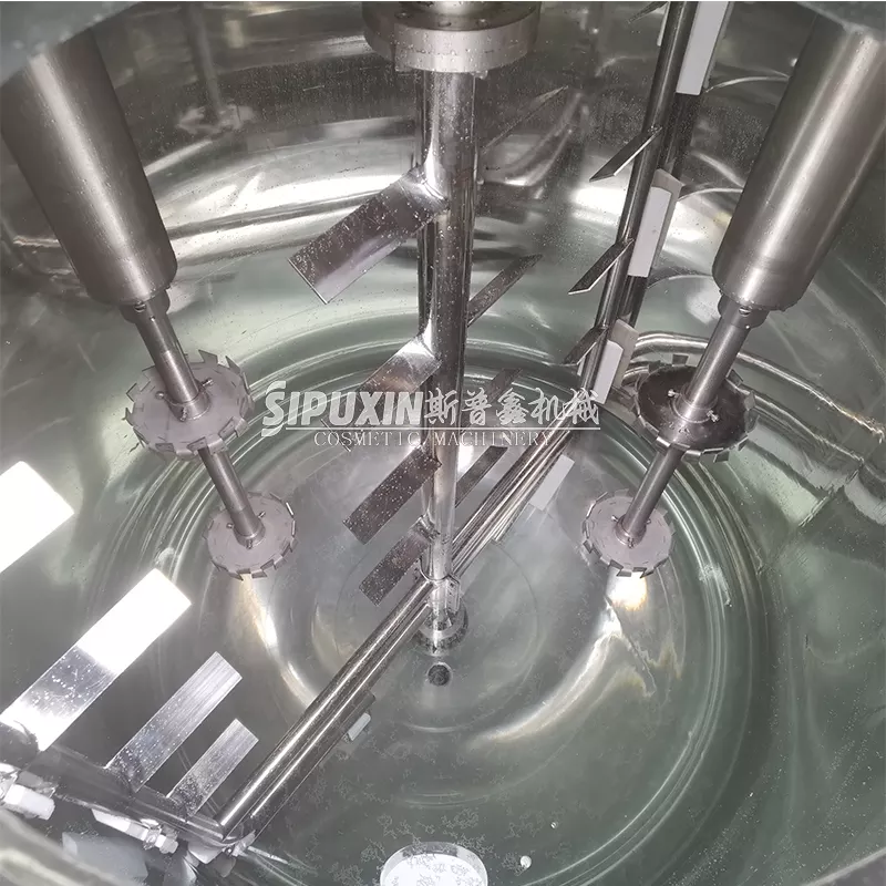 SPX Vacuum Homogenizer Mixer Face Cream Cream Vacuum Emulsifying Mesin Creamer Mixer Creams Mixer