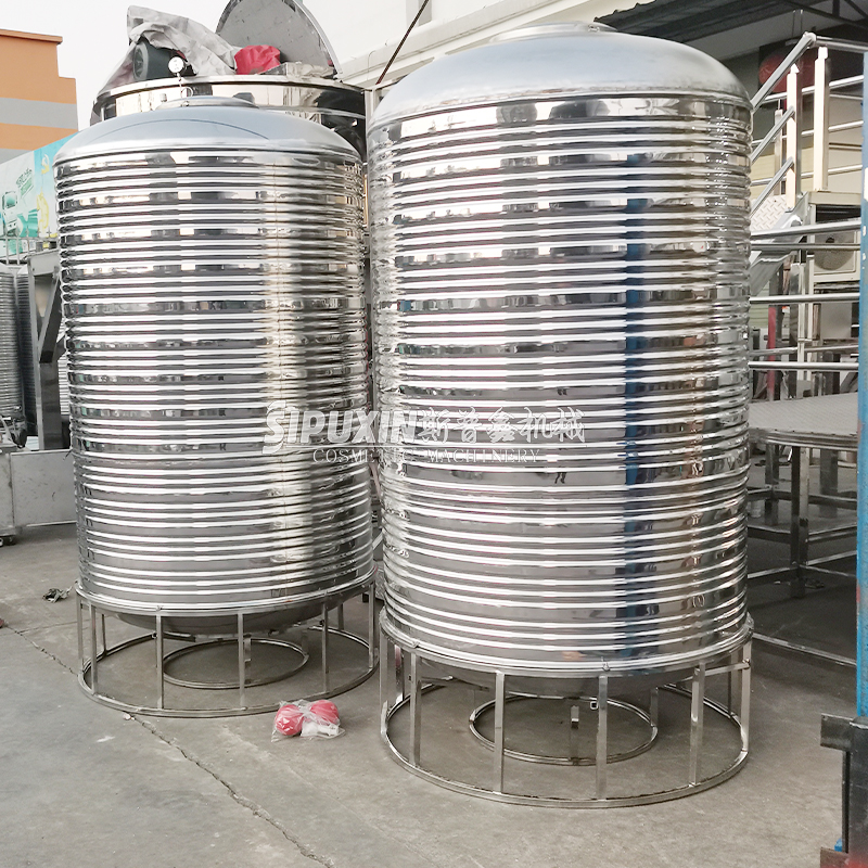 Tangki penyimpanan air stainless steel buatan pabrik khusus