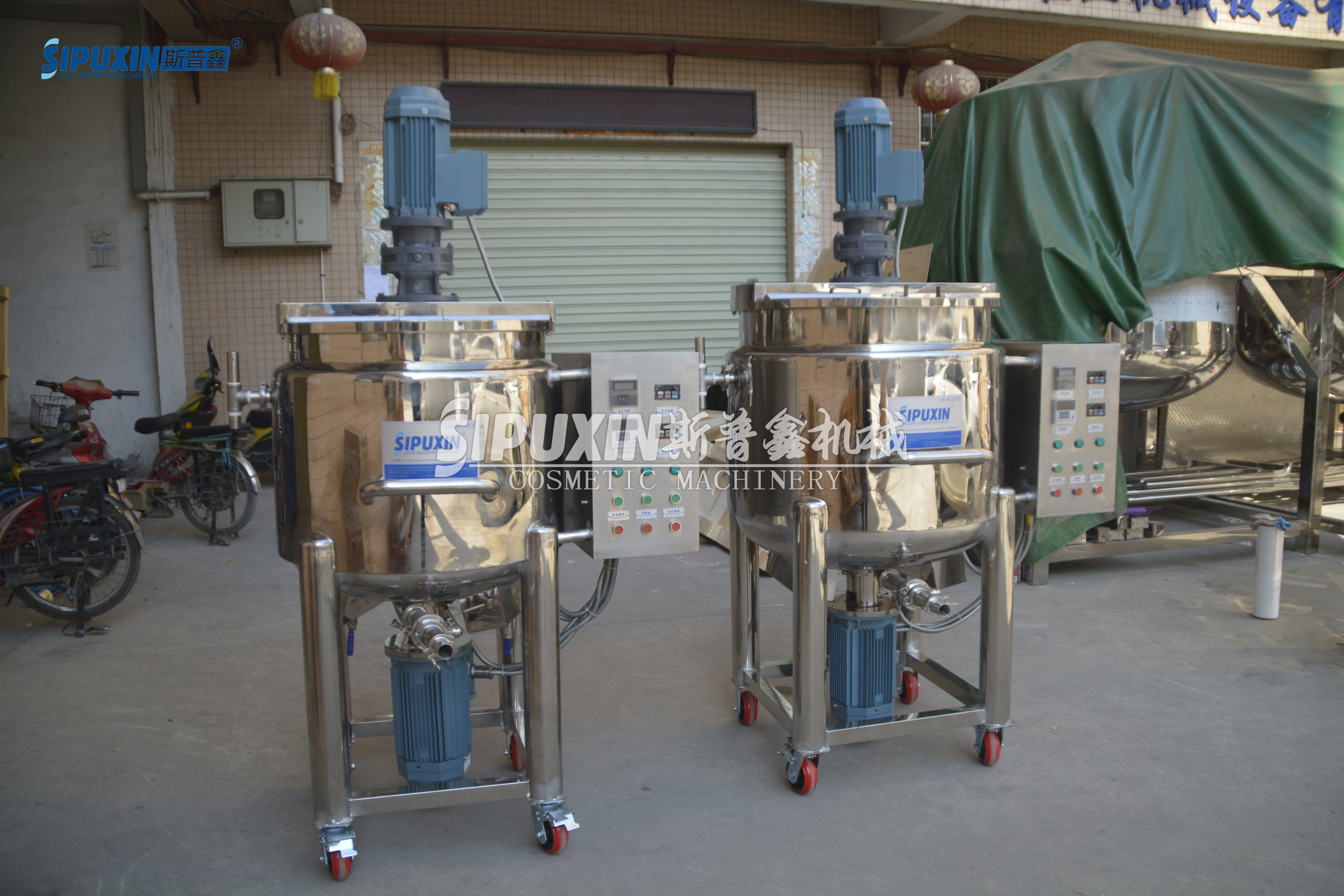 SPX 200L Mixer Industri Cairan dengan Motor Bahan Ledakan ABB