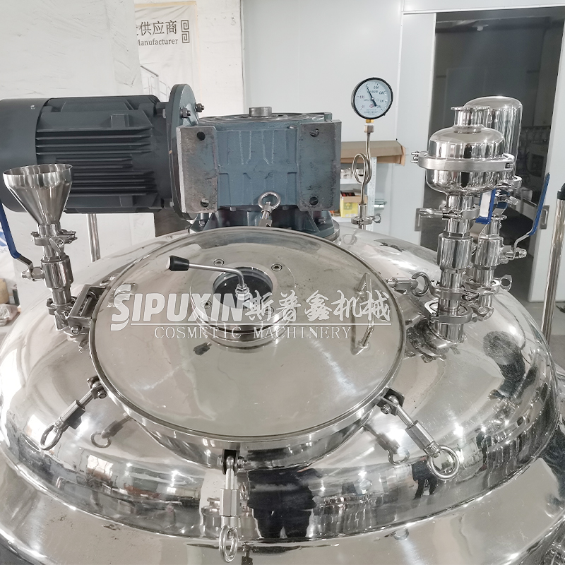 1000L Fix-Type Cosmetic Making Machine Vakum Homogenisasi Pengemulsi Homogenizor Mixer