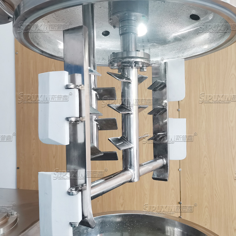 Mesin mixer homogenizer mayones tekanan tinggi dengan pompa vakum