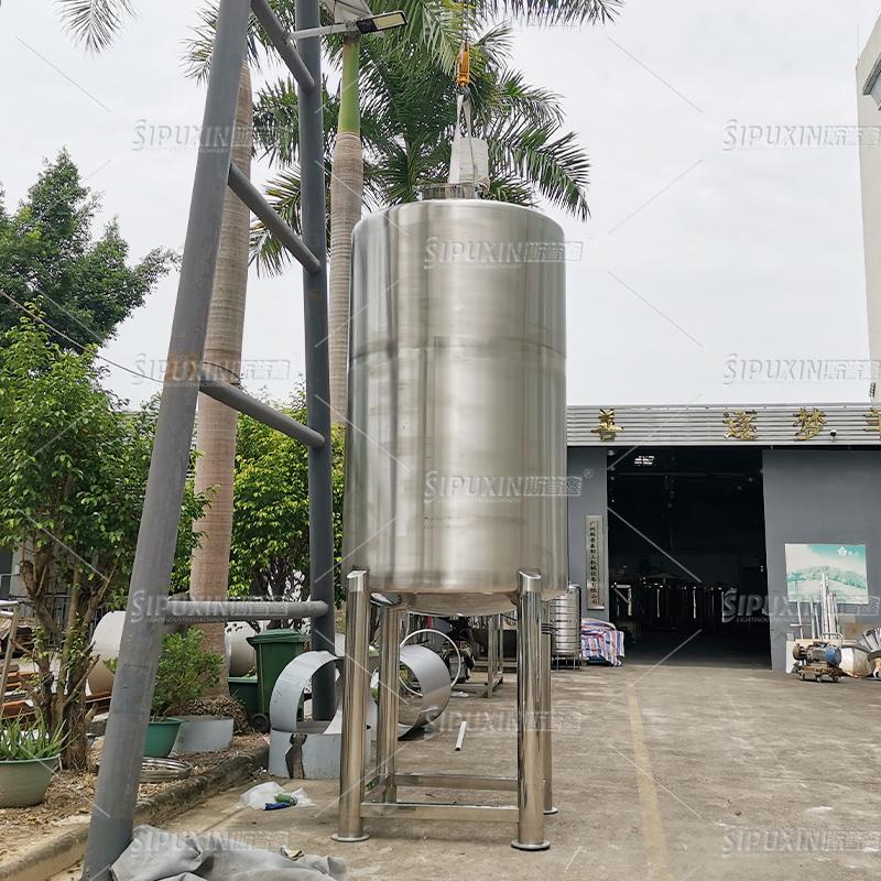 Tangki penyimpanan cairan susu jus stainless 5000L SS304/316 Tangki Penyimpanan Kosmetik