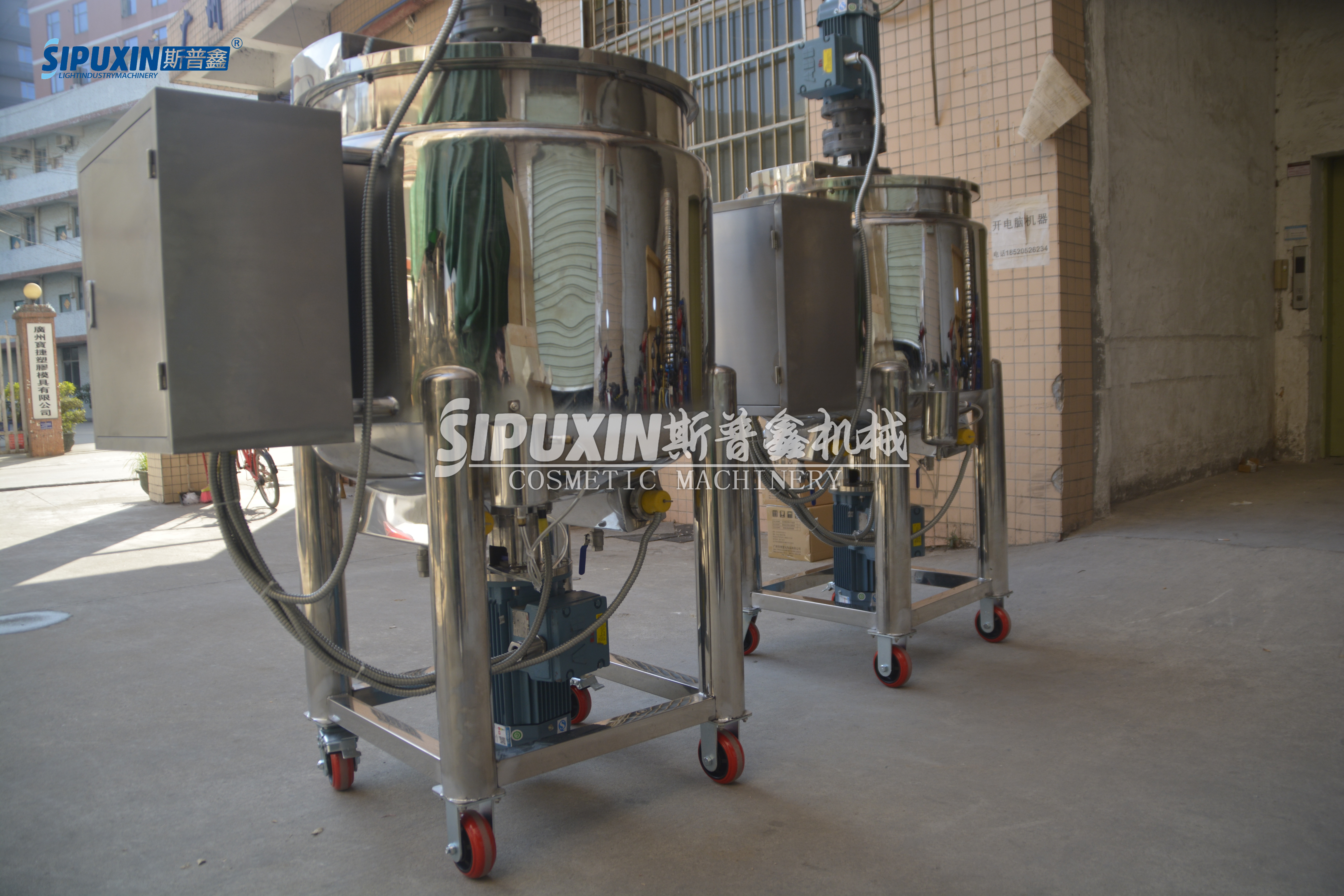 SPX 200L Mixer Industri Cairan dengan Motor Bahan Ledakan ABB