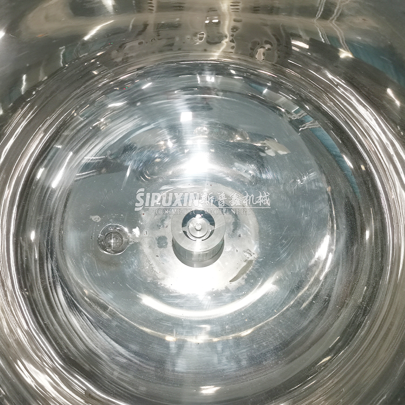 Stainless Steel Hydraulic Lifting Lotion Emulsifier 500L Homogenisasi Mesin Mixer Pengemulsi untuk Kosmetik