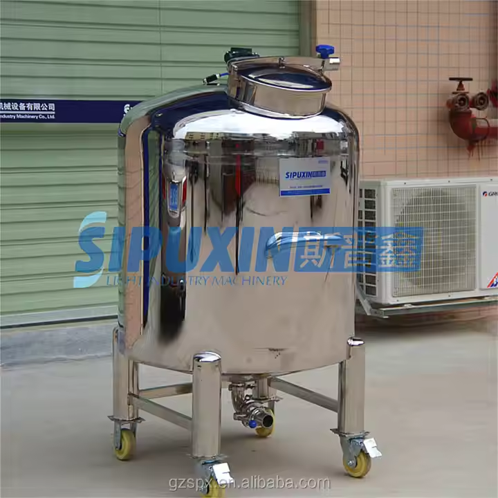 Sipuxin Disesuaikan 500 1000 liter untuk parfum alkohol stainless steel pencampuran tangki penyimpanan