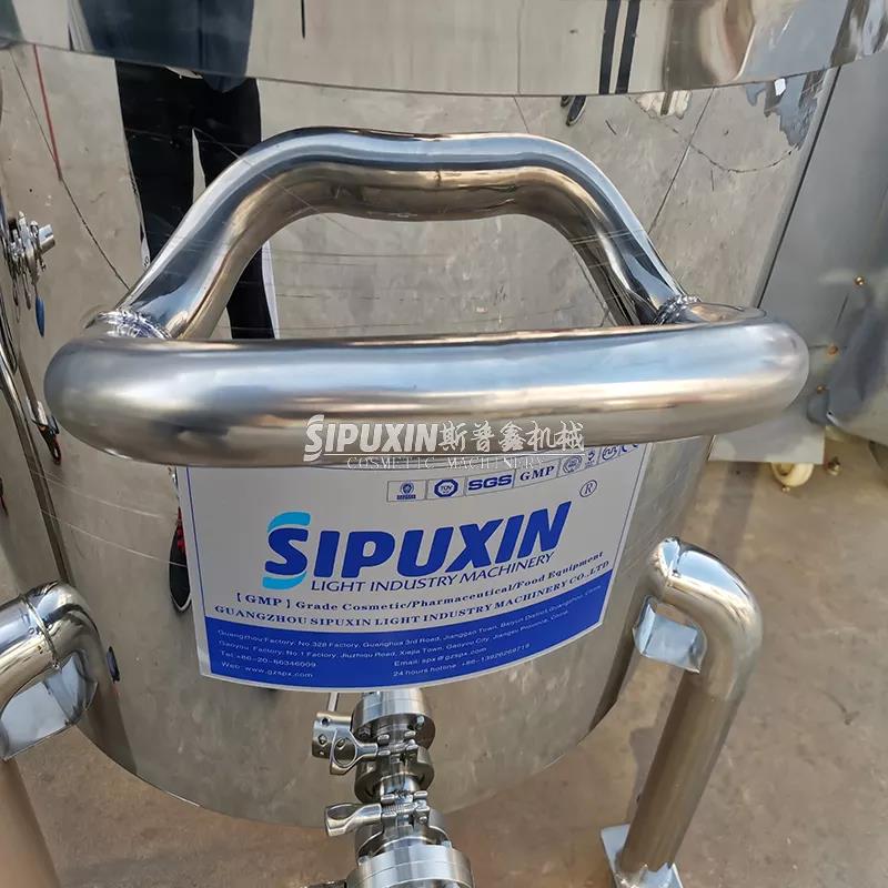 SPX Berkualitas Tinggi Stainless Steel Flip Open LID Air Tangki Penyimpanan Cairan Jus Tangki Penyimpanan Besar Tangki Penyimpanan yang Digunakan