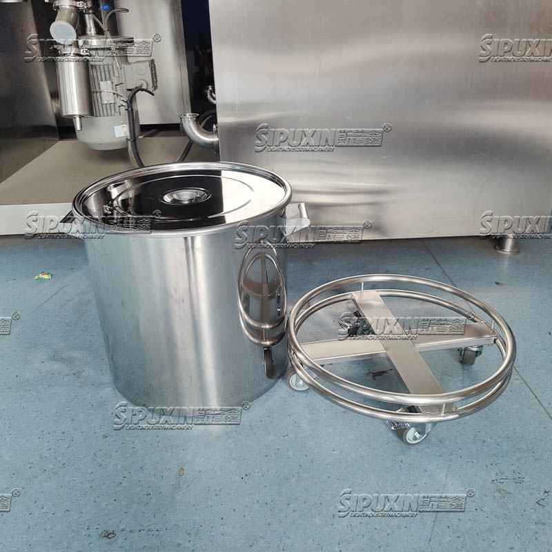 100-1000L 304 Tangki penyimpanan tahan udara sanitasi stainless steel untuk susu cair air