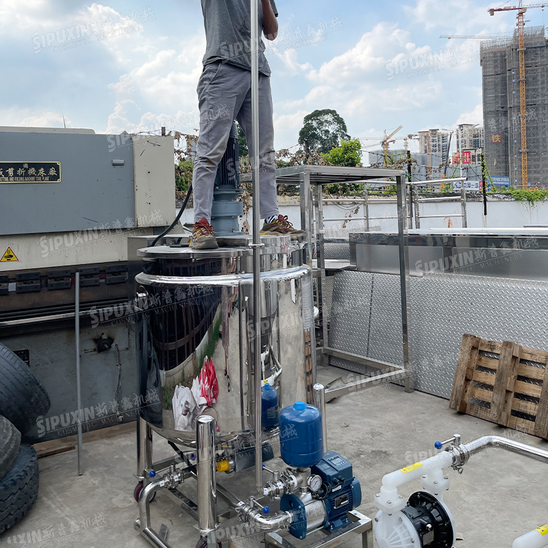 Tangki pembersih CIP 500L in situ untuk industri pengolahan makanan 