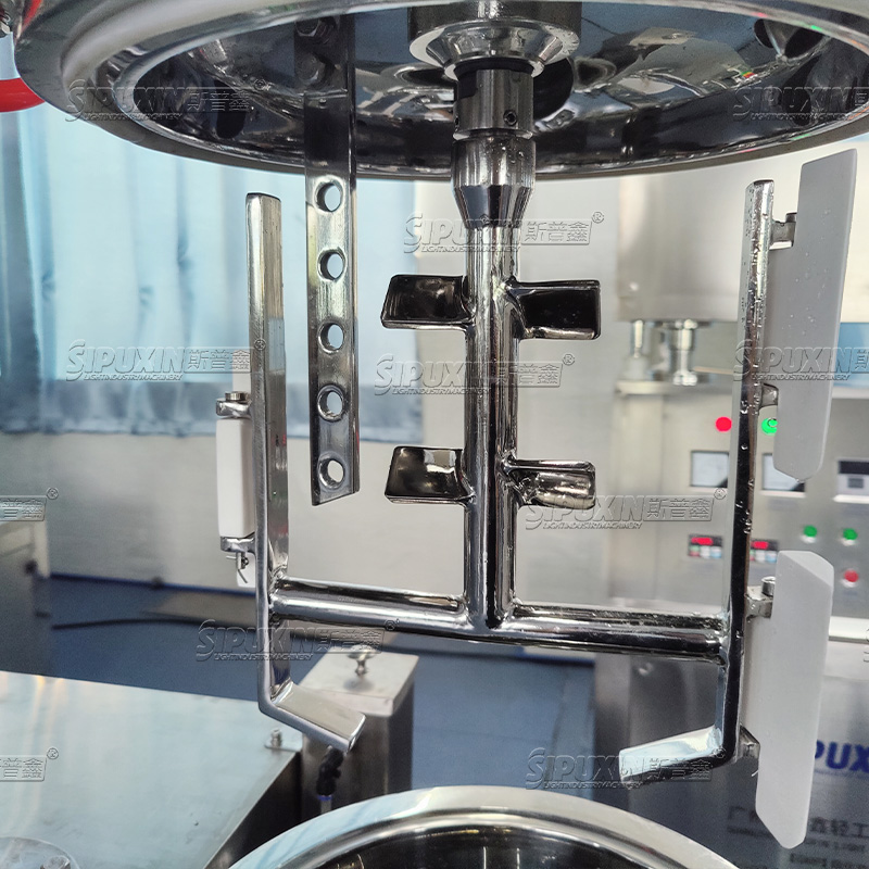 150L Mixer Homogenizer Pemanas Listrik untuk Lotion Sus304/316L Cream Mixing Machine