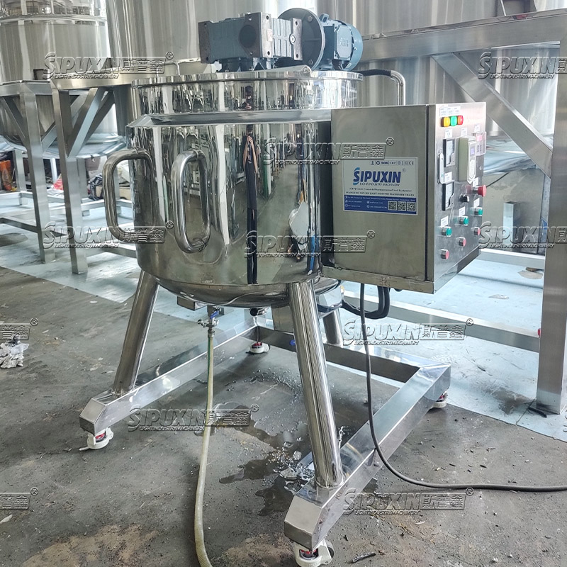 Pabrik asli yang dapat dipindahkan Plate Dispersing Tangki Pencampuran Sampo Liquid Making Reactor Chemical Product Manufacturing Machine