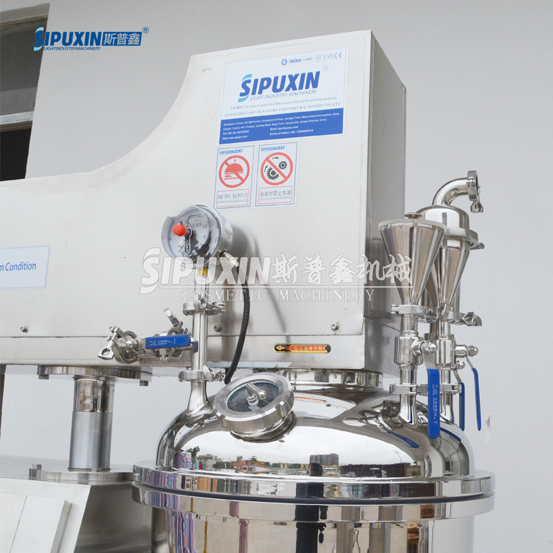 Sipuxin 100L Lotion Electrical Lotion Vacuum Emulsifying Mixer