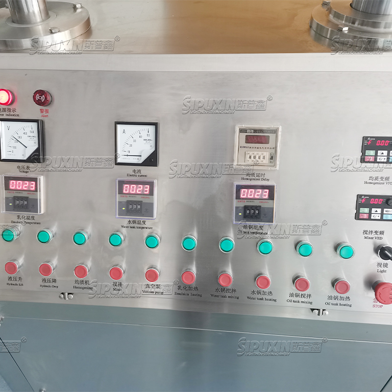 100L Konfigurasi Tinggi Mesin Emulsifying Vakum Homogenisasi 