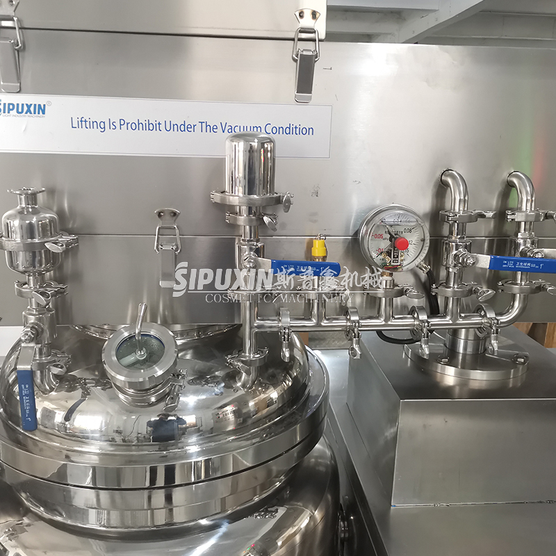 Air dan minyak fuser stainless steel stainless steel homogenizer tinggi mixer reaktor pengemulsi kosmetik