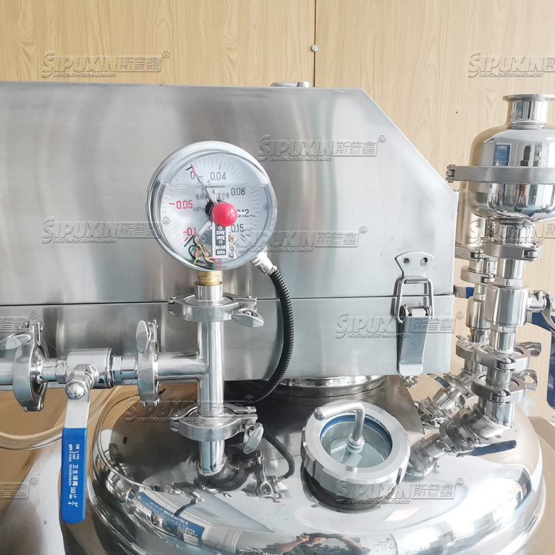 Mesin mixer homogenizer mayones tekanan tinggi dengan pompa vakum