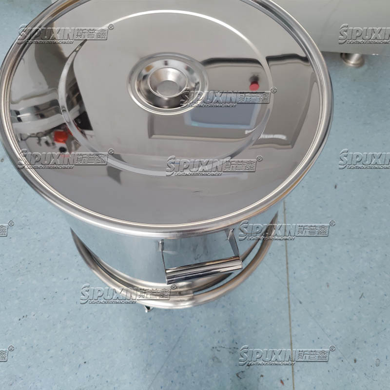 100-1000L 304 Tangki penyimpanan tahan udara sanitasi stainless steel untuk susu cair air