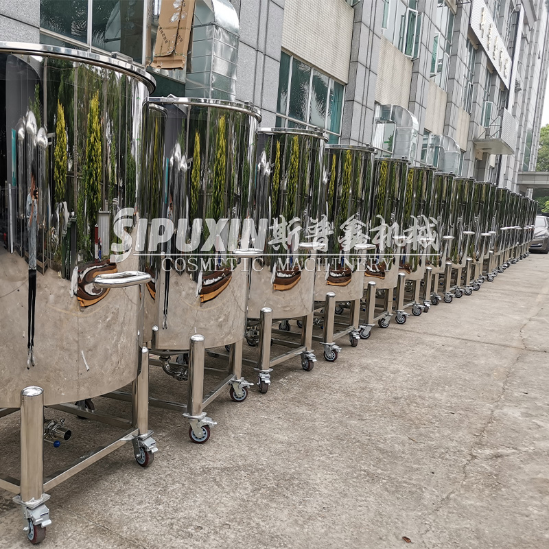 1000L Stainless Steel Movable Open Cover Storage Tank 