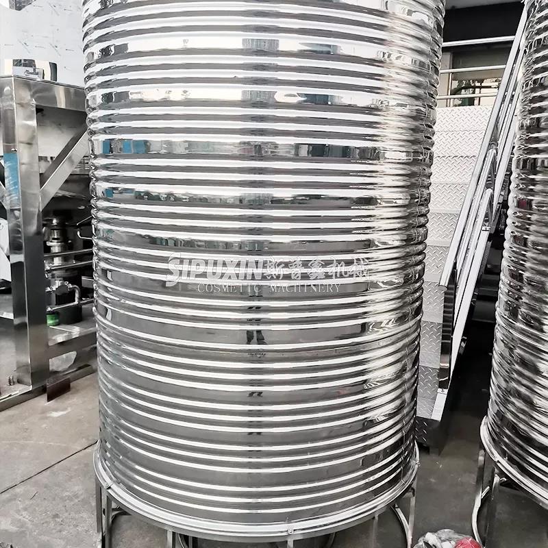 SPX Tangki Penyimpanan Air Kapasitas Besar 304 Tangki Air Stainless Steel Vessel Cair untuk Bahan Kimia