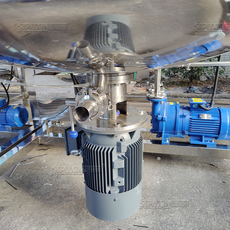 Mesin volume volume besar homogenizer mesin homogenisasi tetap pasta mesin mixer homogenisasi