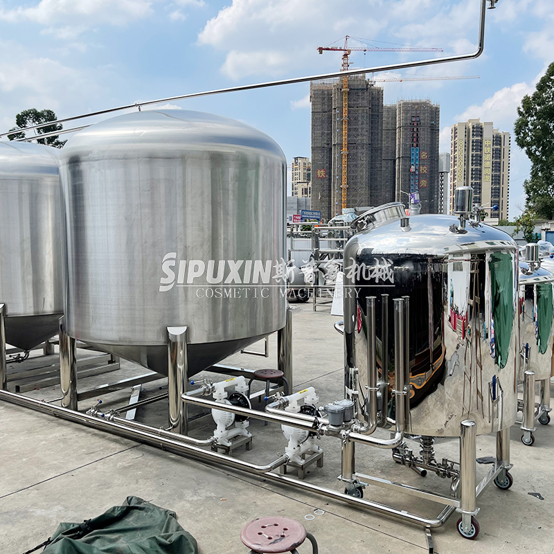 Sipuxin 6000L Stainless Steel Tangki Penyimpanan Alkohol Tertutup