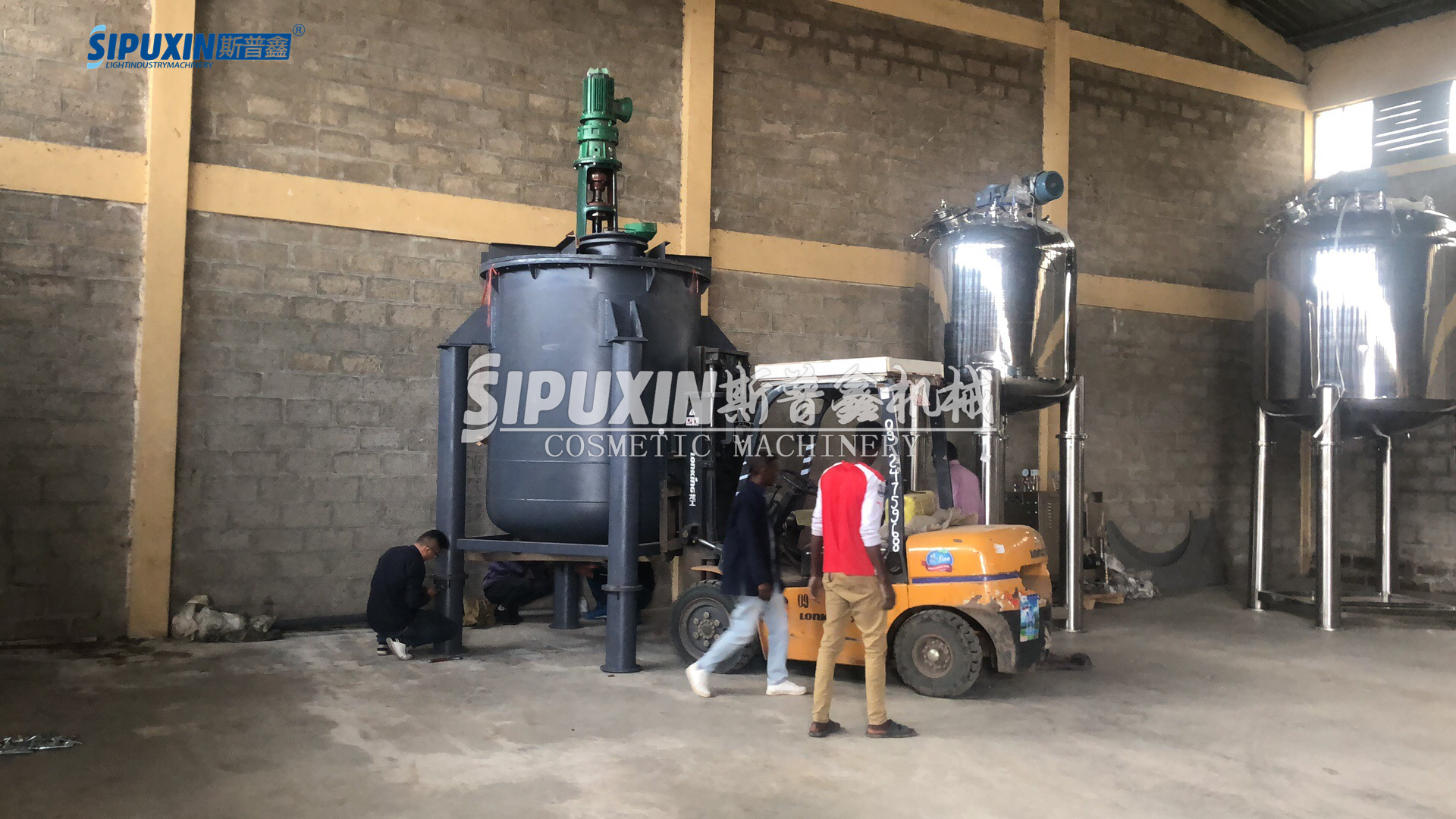 4T baja berlapis mesin mixer antikorosif plastik untuk industri 