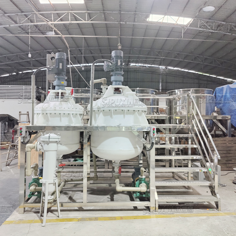 500L Liquid Wash Production Bleach Anti-korosif-Explosion-Proof PP Mixer Machine