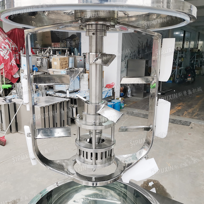 Mixer pengemulsi vakum stainless steel untuk mixer lotion homogenisasi homogenisasi 100 liter kosmetik 100 liter 