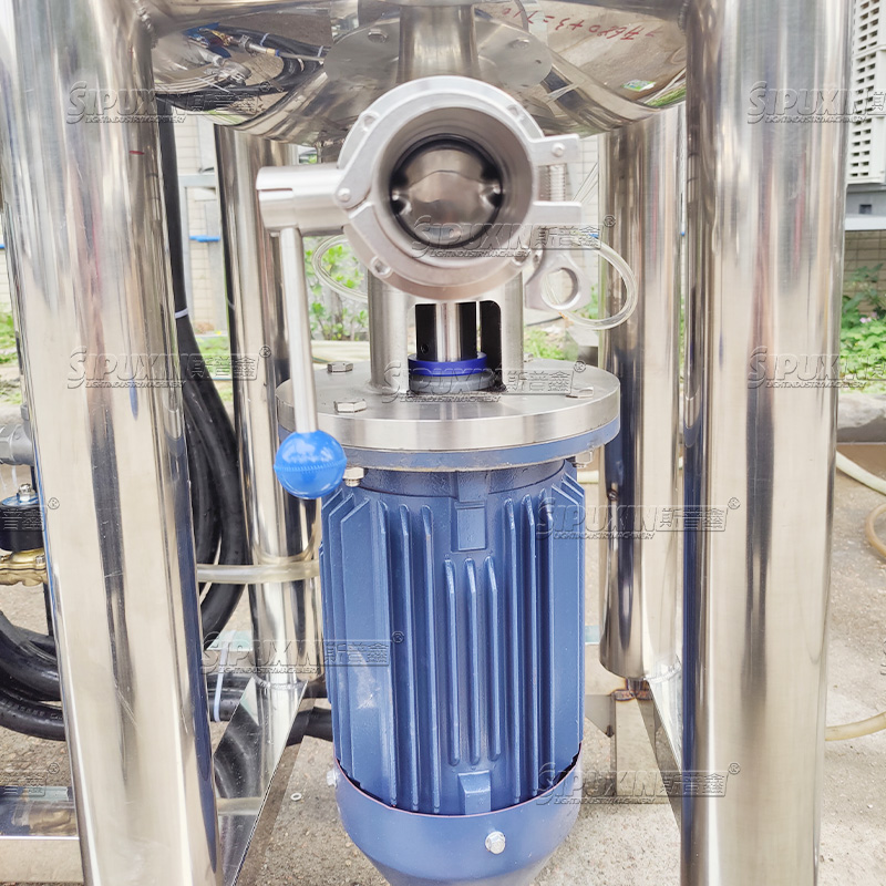 Tipe baru lebih aman kapasitas kecil-tahan ledakan-ledakan vakum vakum homogenisasi mesin mixer mixer lotion pengemulsi mixer