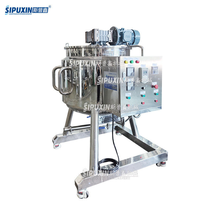 Pabrik asli yang dapat dipindahkan Plate Dispersing Tangki Pencampuran Sampo Liquid Making Reactor Chemical Product Manufacturing Machine