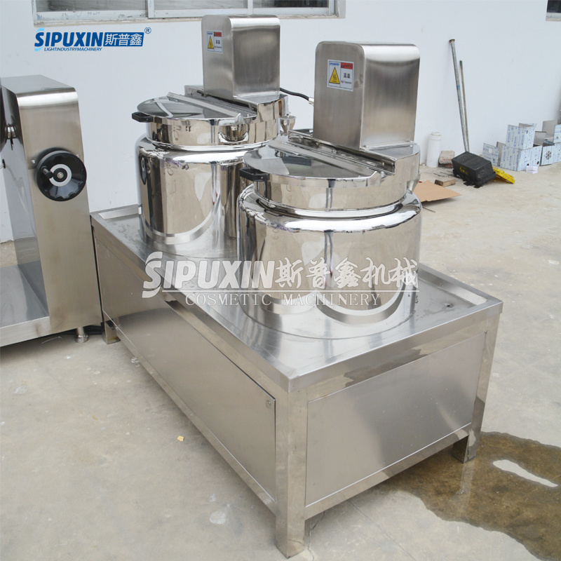 Sipuxin 100L Lotion Electrical Lotion Vacuum Emulsifying Mixer