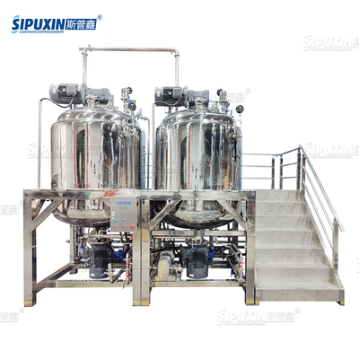 Kombinasi SPX 1T Mesin Emulsifiing Homogen Vakum Steam