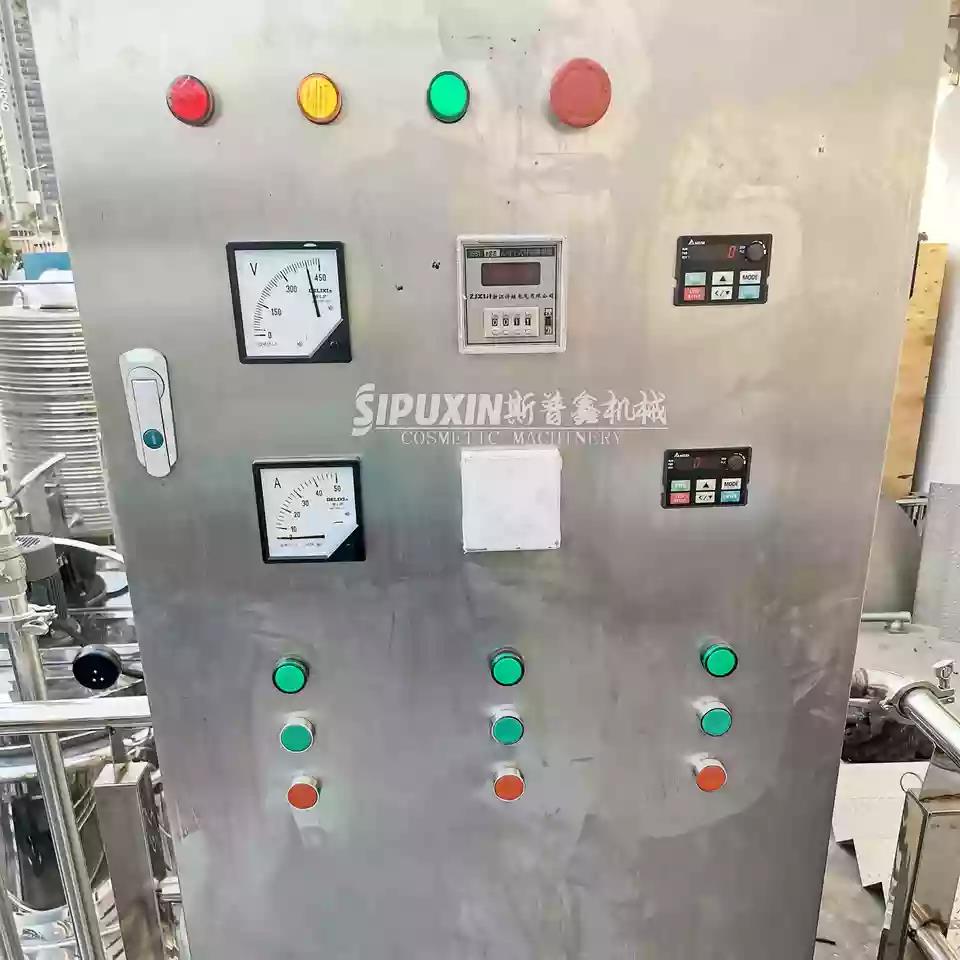 Pabrik Disesuaikan 500L Mixer Geser Tinggi Pemanas Listrik Homogenizer Pembuatan Sabun Cairan Kosmetik