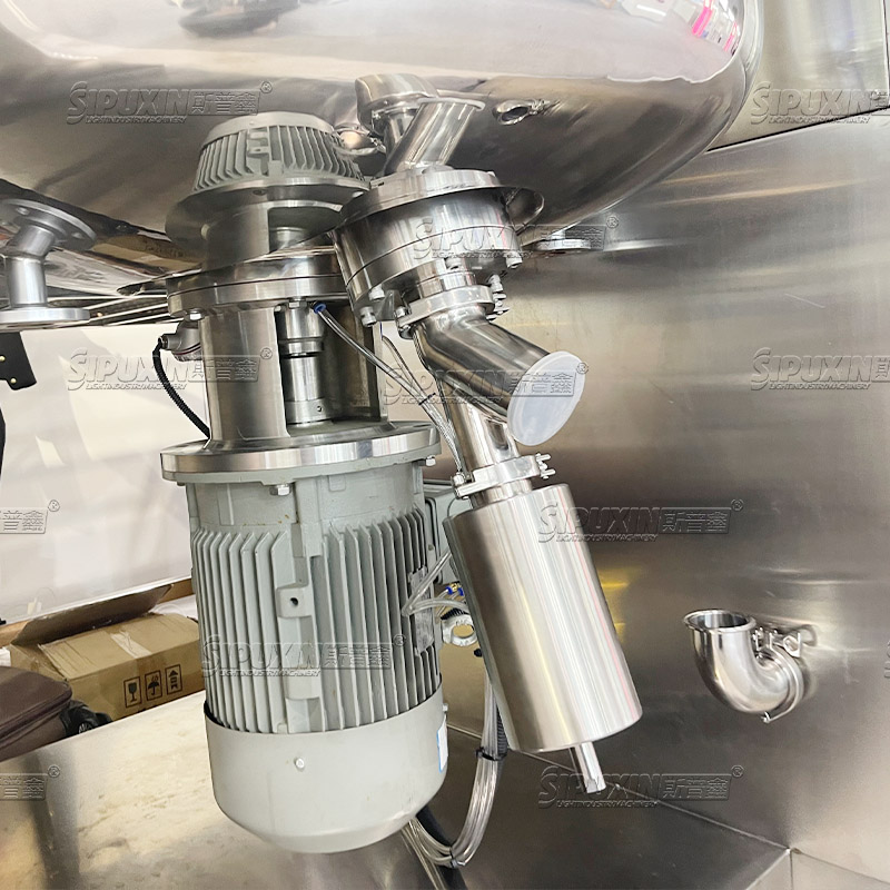 300L pemanas listrik vakum emulsifikasi mixer untuk krim homogenizer lotion ming tangki