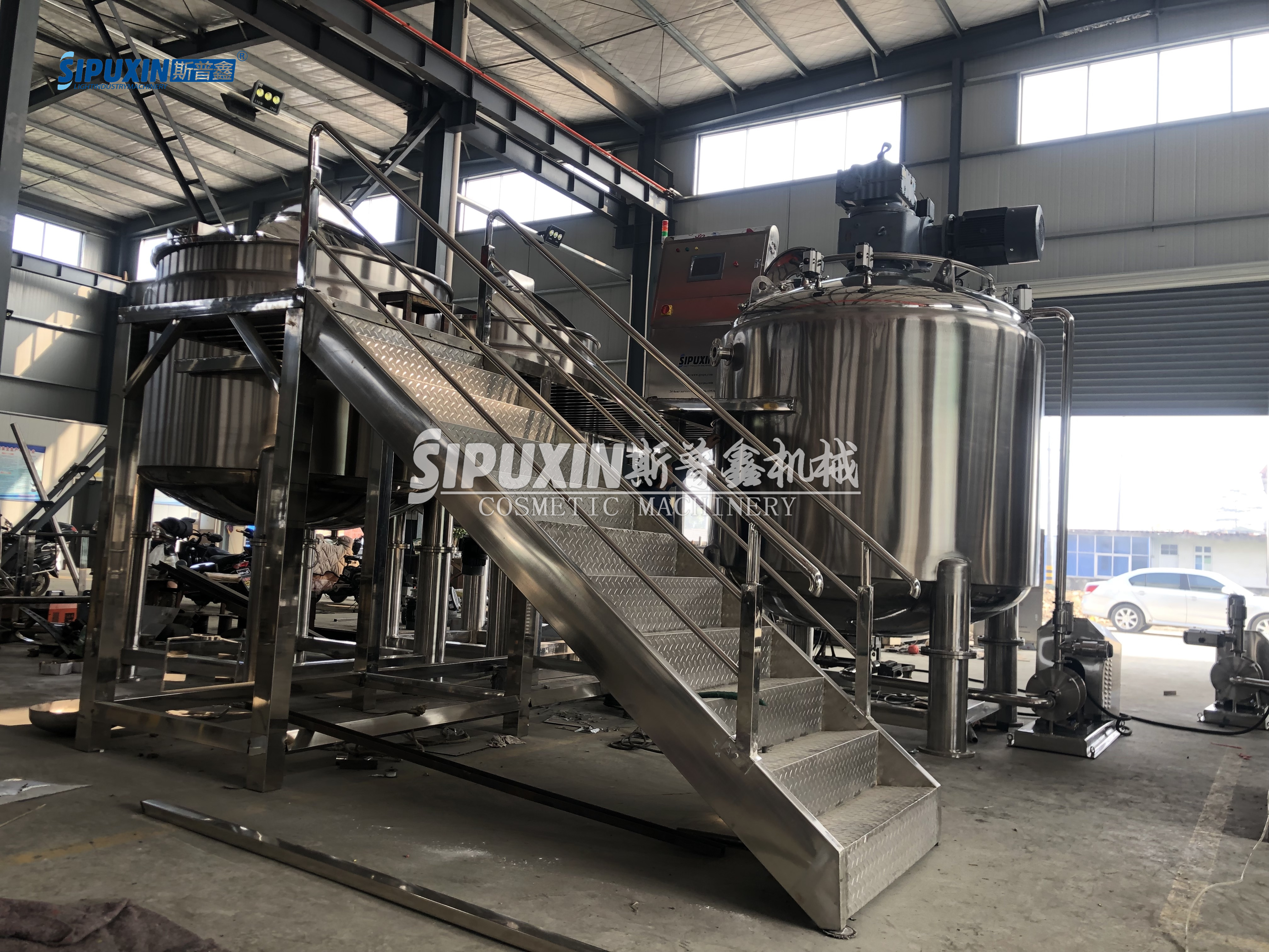 Sipuxin 8t Single Fase Pipeline Vacuum Homogenizing Emulsifier