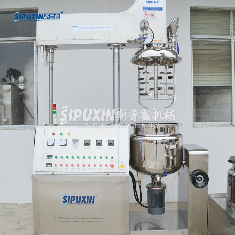 Sipuxin 100L Lotion Electrical Lotion Vacuum Emulsifying Mixer